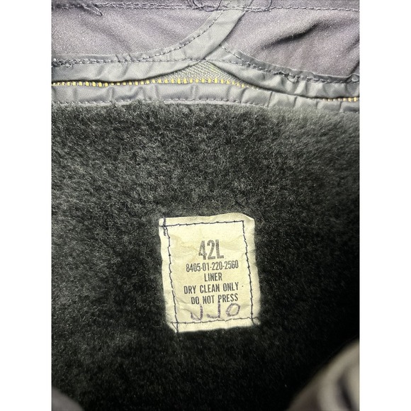 US Military All Weather Men's Trench Coat Size 42L Blue With Removable Liner - Picture 6 of 16